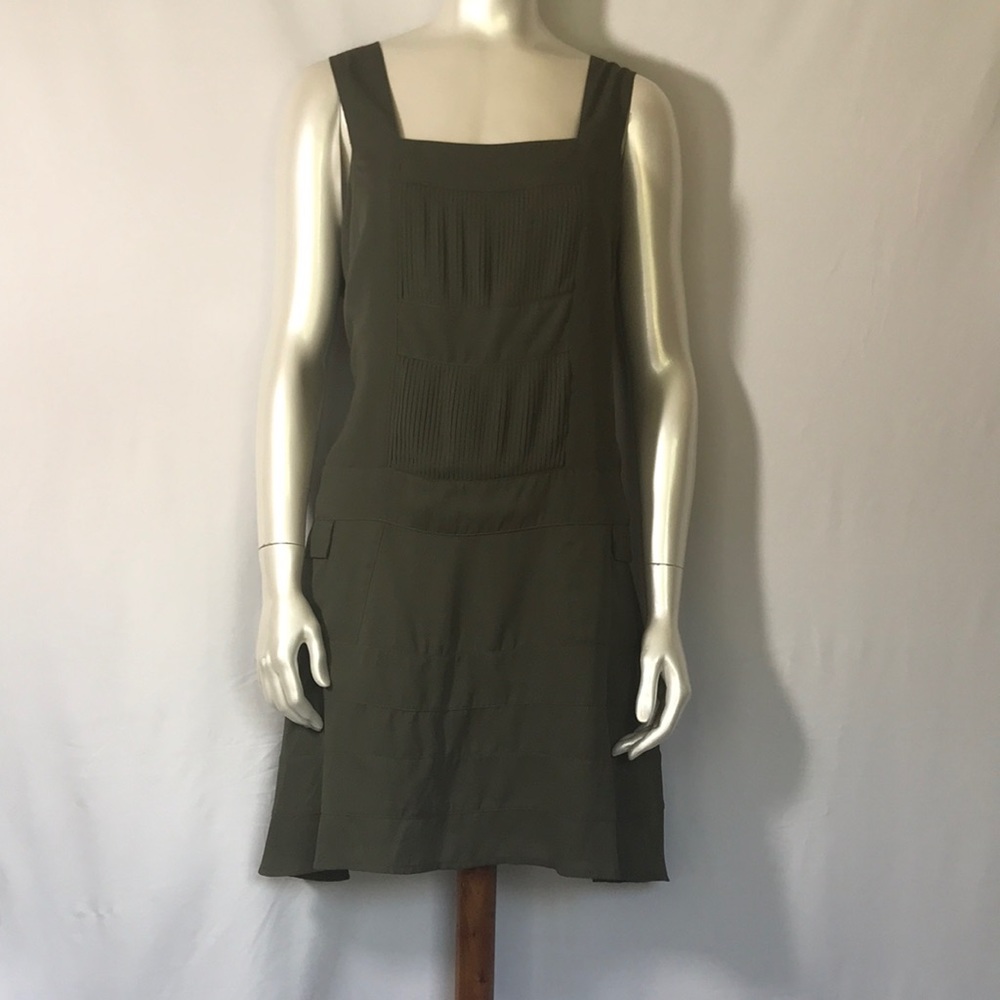 Green Khaki Romper Dress